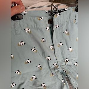 Hip panda printed men’s shorts